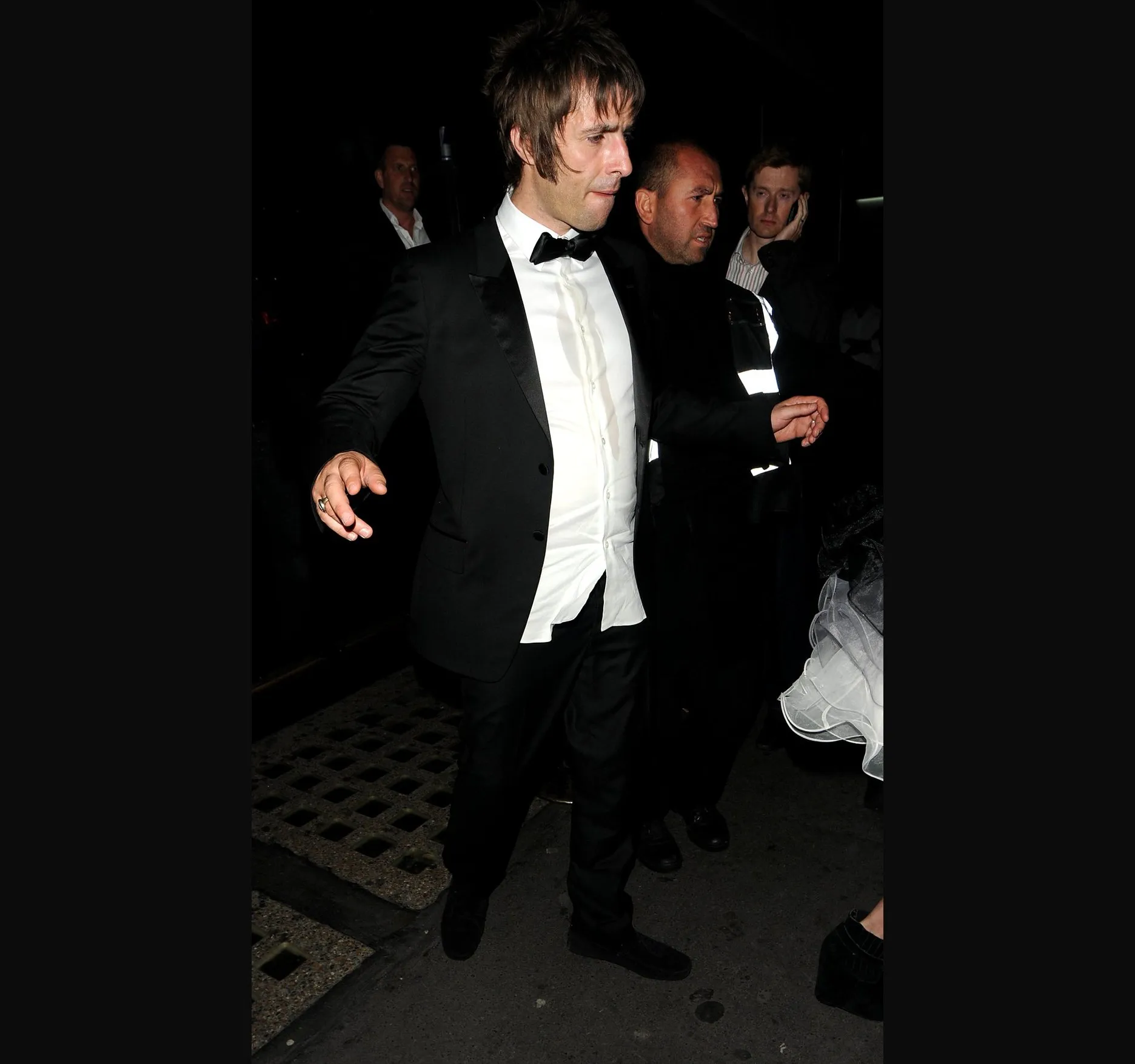 Liam on the way out.